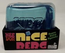 NeeDoh Nice Berg Blue XL Giant Nee Doh Niceberg Solid Squish Cube Block - NEW