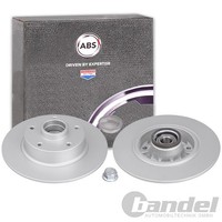 2X A.B.S. Bremsscheiben 260Mm Hinten Passend FüR Renault Fluence Megane