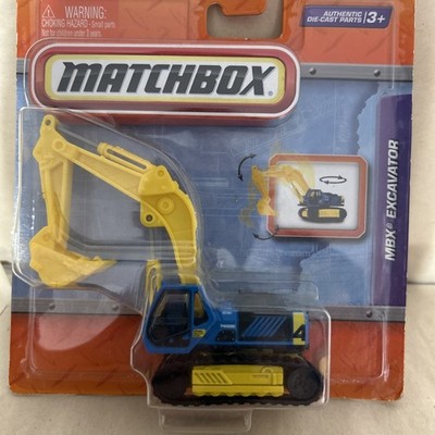  MATCHBOX WORKING RIGS MBX EXCAVATOR Blue 2010 READ box3