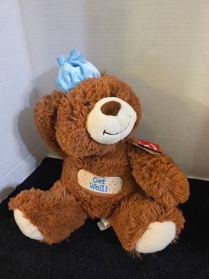 Aurora GET WELL TEDDY BEAR Gift Stuffed Animal 11'' Plush NWT
