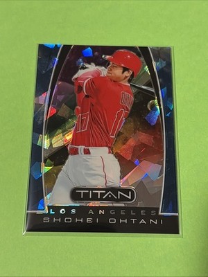 2019 Panini Chronicles - Titan Blue Ice Prizm #12 Shohei Ohtani /99