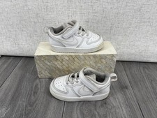 Nike Court Borough Low 2 White Shoes BQ5453-100 Toddler Baby Size 8C
