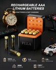 12 Pack 1.5v AAA 1512mWh Rechargeable Lithium Battery + USB-C Charger Box — photo 3
