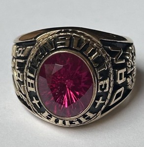 Vintage JOSTENS BURNSVILLE High School Class Ring MENS SZ 11 YLTM