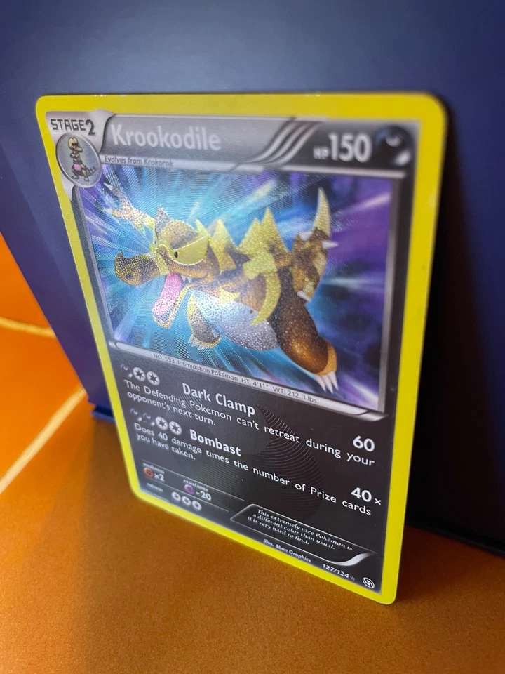 2012 Pokemon Krookodile 127/124 Dragons Exalted Set Holo Shiny Secret Rare - Image 4 of 4