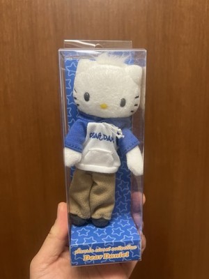 Sanrio Dear Daniel Hello Kitty Long legs Casual Blue Hoodie Plush Keychain