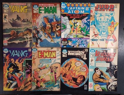 BRONZE AGE MODERN COMICS 1970s VARIANT LOT OF 8 YANG, E-MAN ATOM DOOMSDAY FN+
