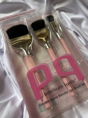  New! 3Pc bdellium Tools bdHD Double Dome Blenders DOUBLE COVERAGE New Pink