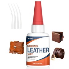 Leather Glue, 35g Strong Permanent Adhesive, Clear Leather Repair Glue for Ja...