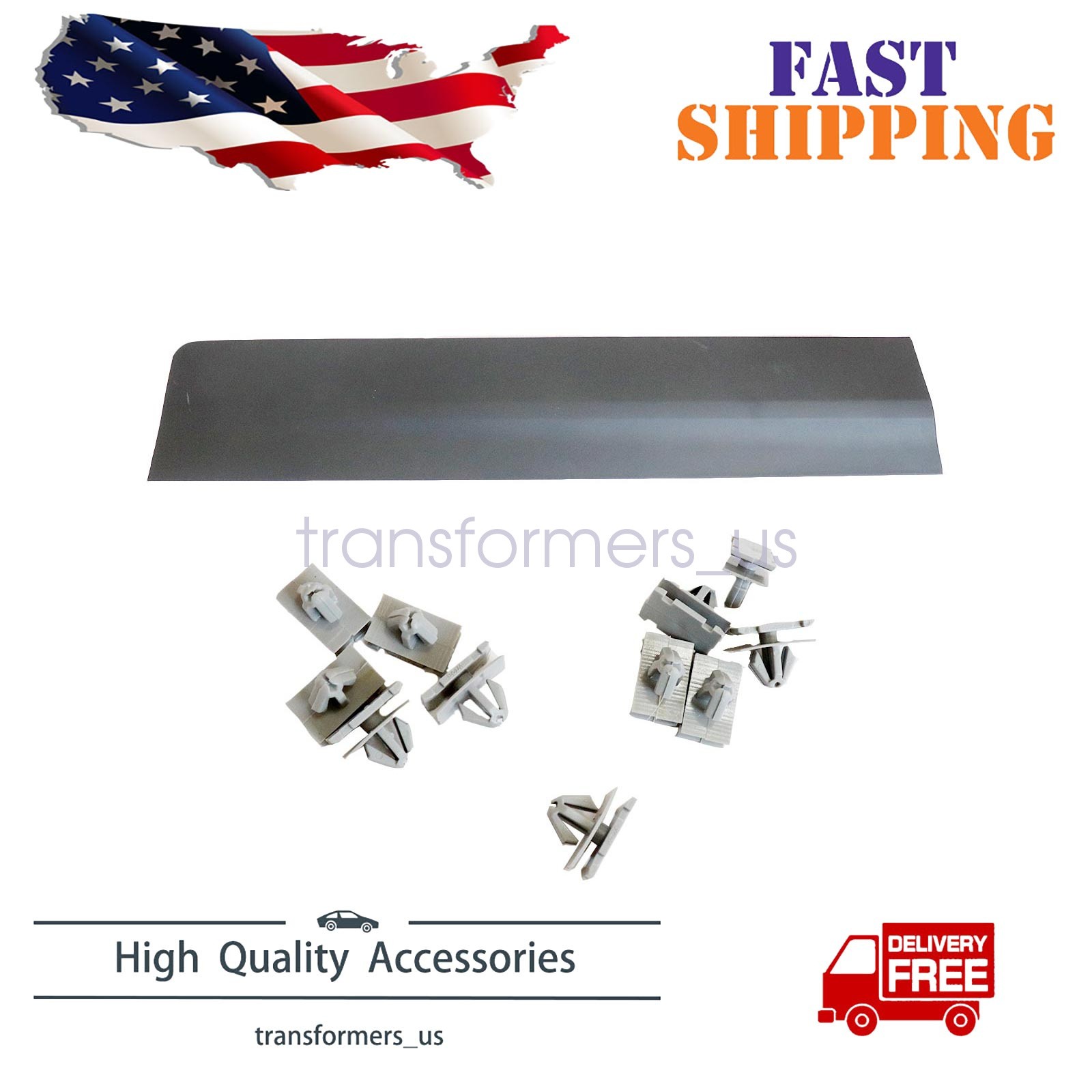 For 2017-2025 Cadillac XT5 Left Rear Side Door Lower Body Molding Black New