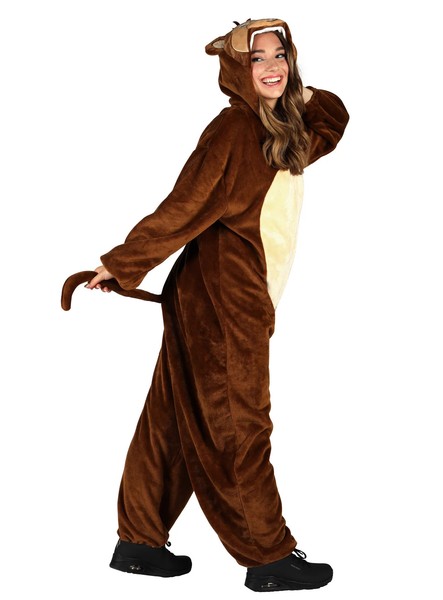 Affe KostüMoverall - Onesie FüR Fasching Karneval - Kuscheliges TierkostüM Zum-image
