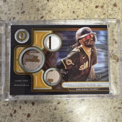 Topps 2024 Tribute Triple Relic 64/75 TTR-FT Fernando Tatis Jr. Padres