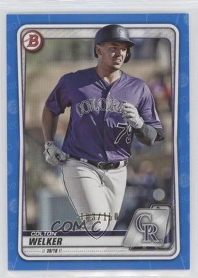 2020 Bowman Prospects Blue 103/150 Colton Welker #BP-87 0i40