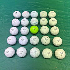 Vice Recycled Golf Balls Mixed White & green 24 Pack for Golf