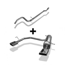 FOX Racing Komplettanlage ab Kat je 1x145x65mm Trapez schräg für Peugeot 208 GTI