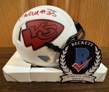 Charvarius Ward Autographed Kansas City Chiefs Lunar Eclipse Mini Helmet Beckett