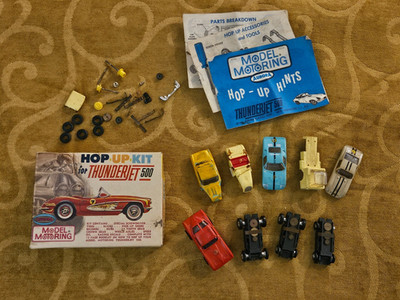 AURORA THUNDERJET 500 CARS AND PARTS ORGINAL LOT