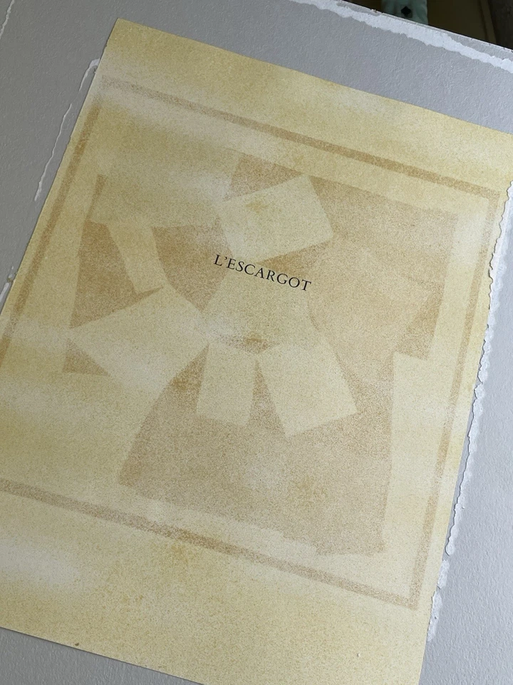 Impresión Henri Matisse 'L'escargot' El Caracol Original Verve Litografía 1958 Foto 4 de 4