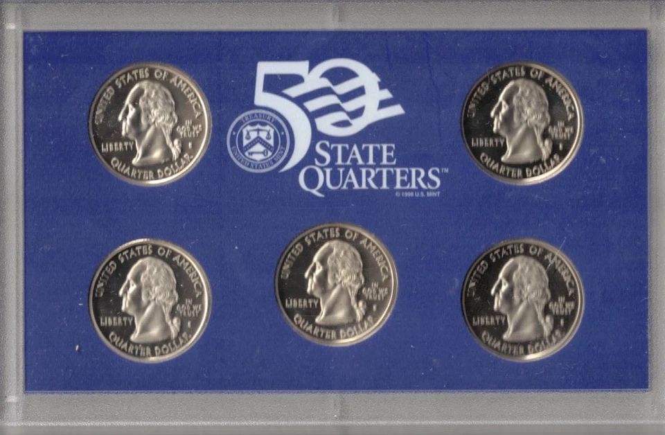 2000 San Francisco Clad PROOF State Quarters Set -Cameo -5 Coins! - Image 3 of 3
