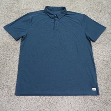 Vuori Polo Shirt Mens XL Blue Strato Tech Performance Stretch Golf Athletic V188