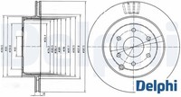 2X Bremsscheibe Delphi BG4174 2 Bremsscheiben Hinterachse Hinten FüR Nissan