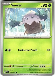 Snover 010/193 Paldea Evolved Common Pokemon Card