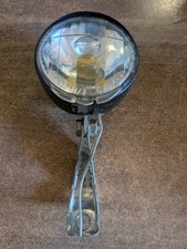 Ancien Phare Avant SOUBITEZ Rond - Noir - Vélo Vintage / Randonneur