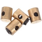  4 Pcs Throttle Cable Clamp Barrel Stops Repair Parts Brake End Fittings