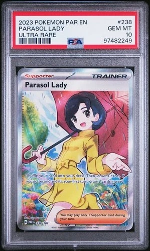 2023 POKEMON PAR EN-PARADOX RIFT #238 PARASOL LADY ULTRA RARE PSA 10