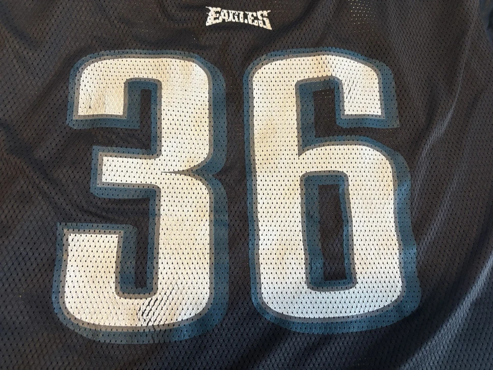 Camiseta deportiva para hombre Reebok On Field Philadelphia Eagles negra 36 Brian Westbrook 2XL Foto 3 de 4