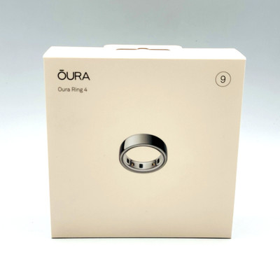 Oura Ring 4 - Smart Ring (Gen 4) - Silver - Size 9 - New and Sealed