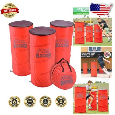 XTRAMAN Pop-Up Blockers 3 Pack - Heavy Duty 39'' Multi-Sport Training Gear