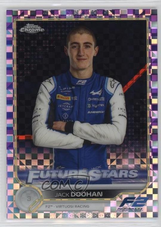 2022 Topps Chrome Formula 1 Purple Checker Flag Refractor /199 Jack Doohan 19rf