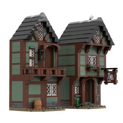 Hot Sale Medieval Tailor's House for Medieval Town Series 551 Pieces