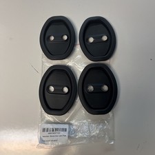 Universal Silicone Car Door Latch Covers, 4-Piece Set with Full Adhesive Backing