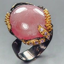 Handmade 24 ct Ruby Ring 925 Sterling Silver Size 8 /R443115