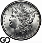 1889 Morgan Silver Dollar Coin, Blast White Choice BU++