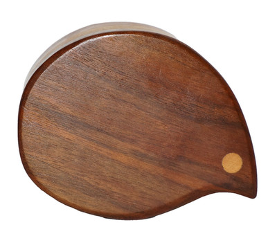 ARTISAN CRAFTED Small Walnut, Oak, & Cherry Wood Partridge Bird Trinket Box