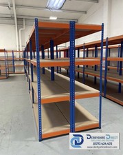 Heavy duty racking shelving - storage - Boltless system with chipboard shelves