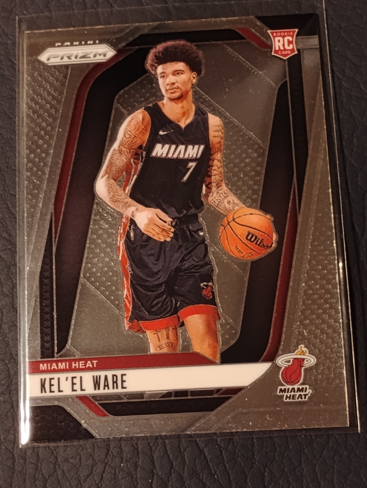 2024-25 Panini Prizm Basketball Base Prizm - #248 Kel'el Ware (RC) - Miami Heat
