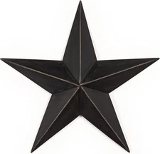 the CWI Gifts Metal Barn Star - 12" Galvanized Hanging Star - Farmhouse Wall Dec