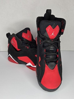Nike Air Jordan True Flight White Black Varsity Red Size 7Y