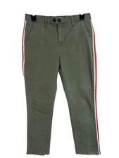 FRAME Womens Size 26 Pant Denim Le Beau Duo Tape Olive Green Chino Pants Skinny