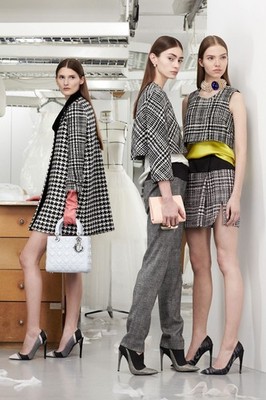 Dior Pre-Fall 2013 Houndstooth Tweed Coat  Raf Simons Archive