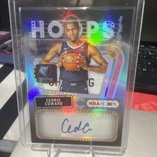 2025-26 NBA Hoops Cedric Coward Hoops Rookie First Signs Auto