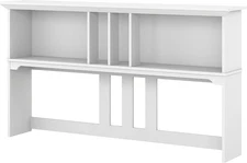 Bush Furniture Salinas 60W Hutch for L Shaped Desk in Pure White