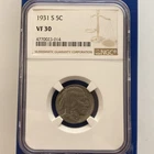 1931 S Buffalo Nickel NGC VF30 San Francisco