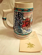 1993 Budweiser Christmas Special Delivery By Nora Koerber with papers