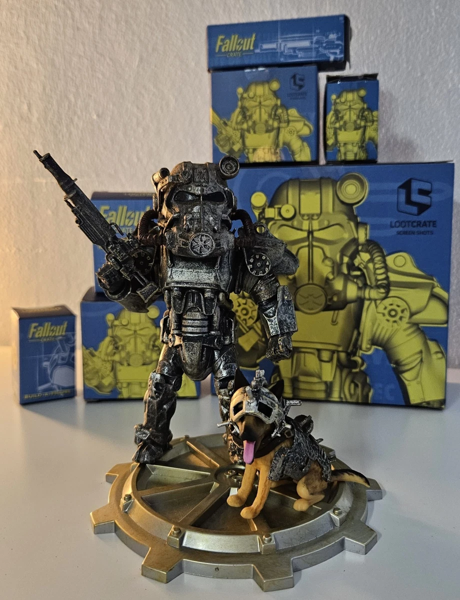 Fallout Loot Crate Build A Figure - Power Armor W/ Dogmeat COMPLETE