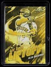 2021 Topps Fire #WHL-7 Alex Bregman We Have Liftoff Gold Minted